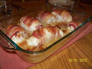 Chicken Cordon Blue and Rosemary Mashed Carrots