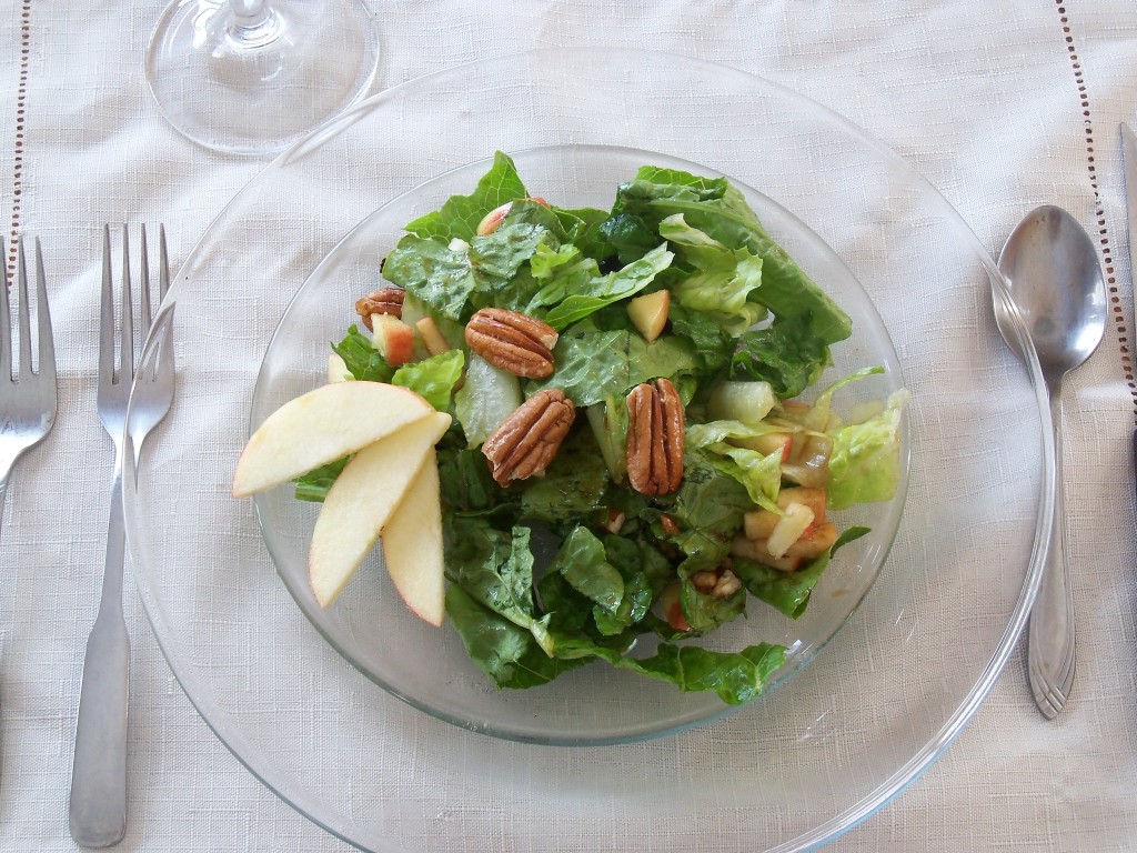 Paleo Apple Salad with Pecans and Cranberries | Cook It Up Paleo