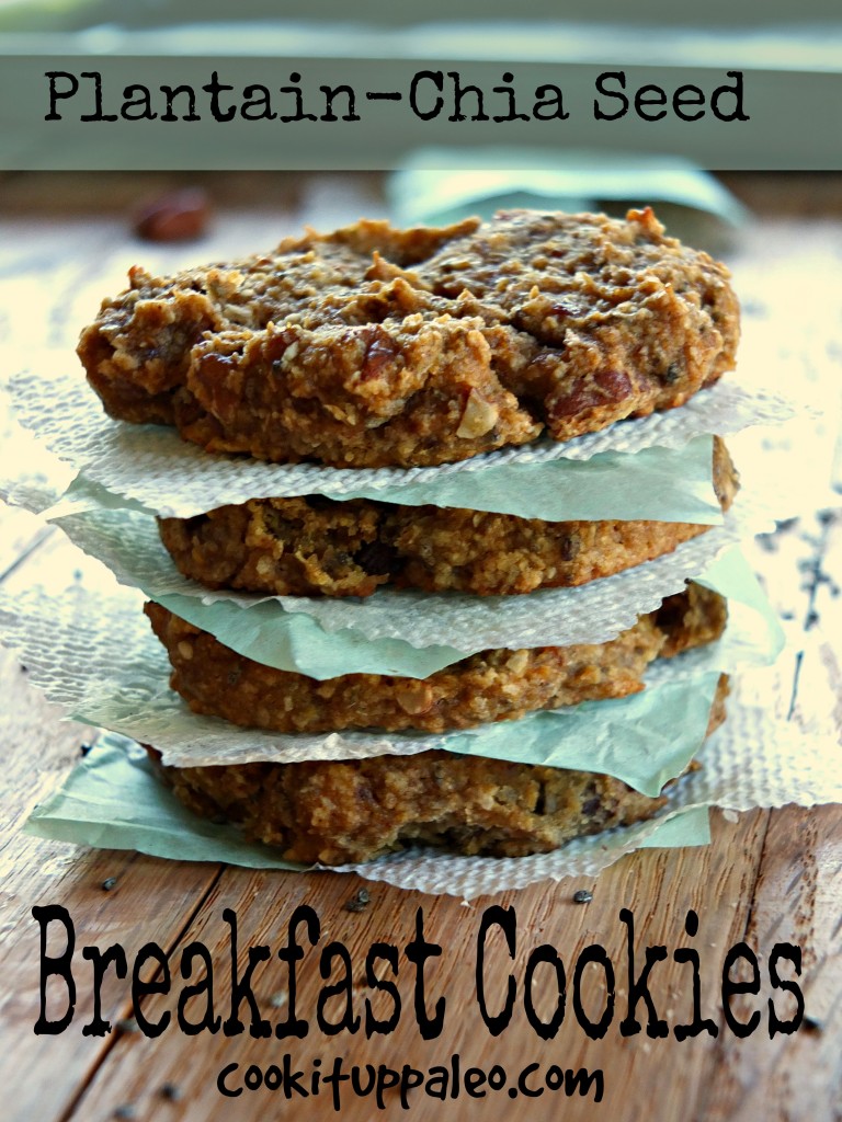 Plantain-Chia Seed Paleo Breakfast Cookies | Cook It Up Paleo