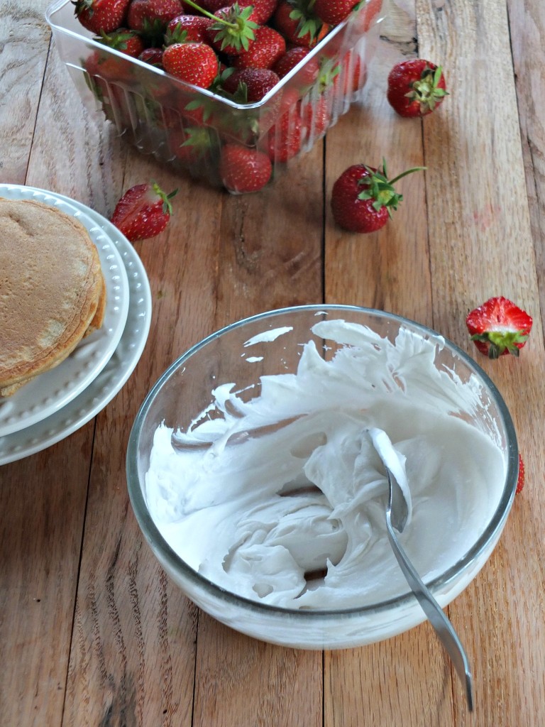 Strawberry Shortcake Paleo Pancakes | Cook It Up Paleo