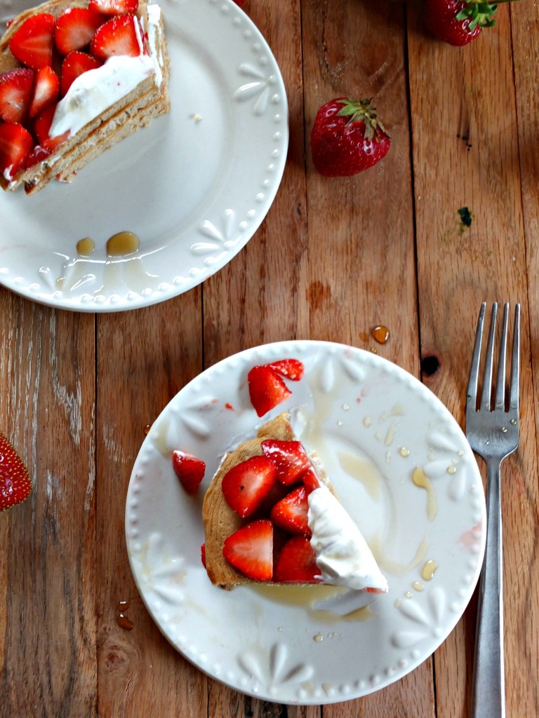 Strawberry Shortcake Paleo Pancakes | Cook It Up Paleo