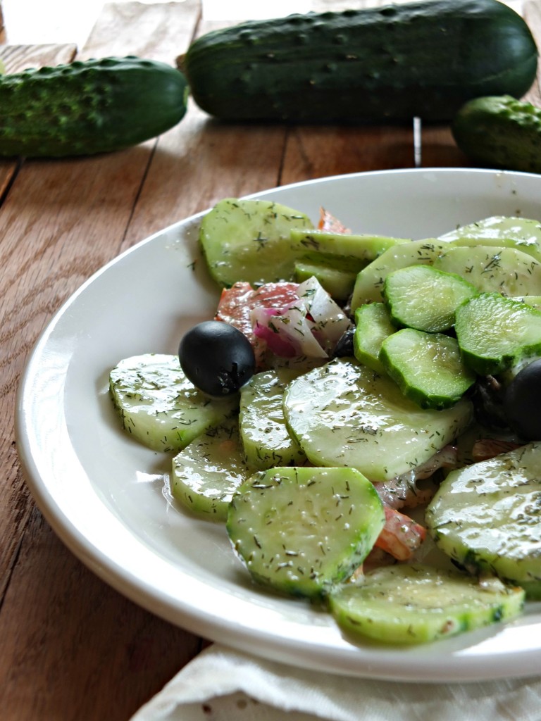 Creamy Paleo Cucumber Salad | Cook It Up Paleo