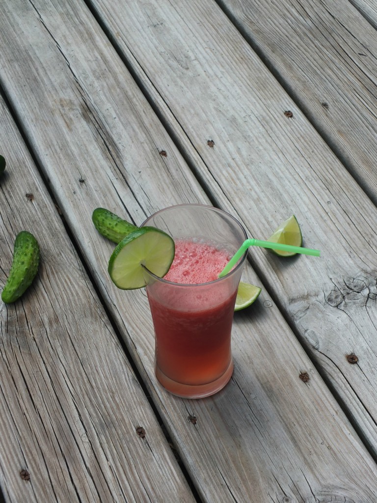 Watermelon, Lime, and Cucumber Paleo Slurpy | Cook It Up Paleo