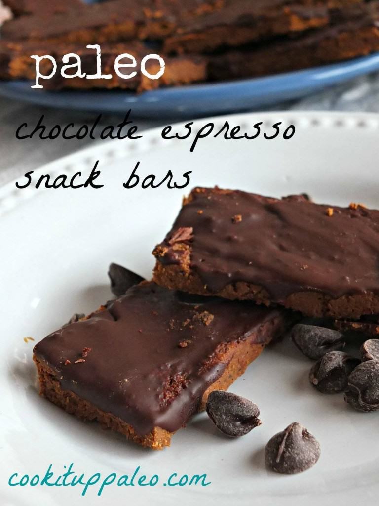 Chocolate Espresso Snack Bars | Cook It Up Paleo