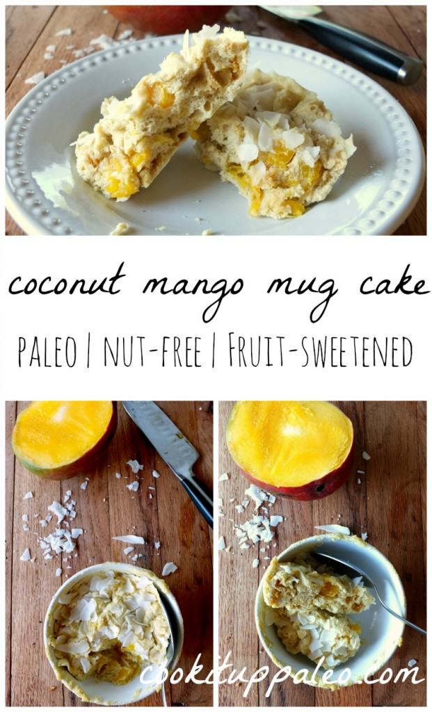 Mango Coconut Mug Cake | Cook It Up Paleo