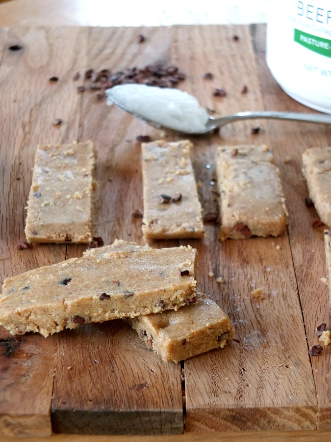 Paleo Cookie Dough Protein Bars | Cook It Up Paleo