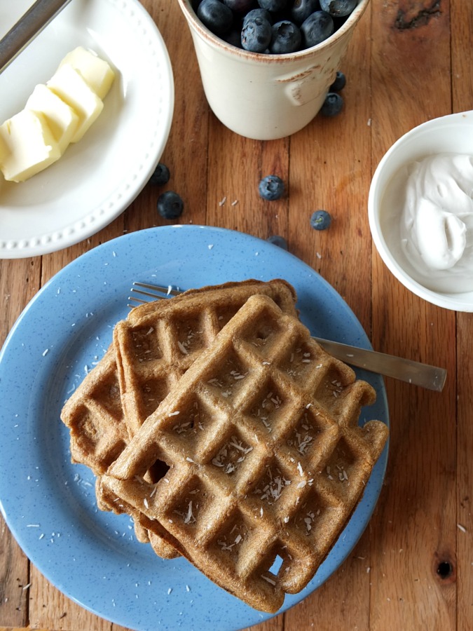 Paleo Low-Carb Coconut Flour Waffle Recipe | cookituppaleo.com