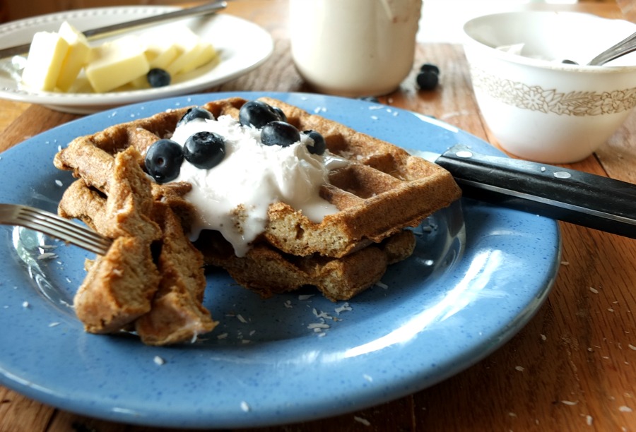 Paleo Low-Carb Coconut Flour Waffle Recipe | cookituppaleo.com