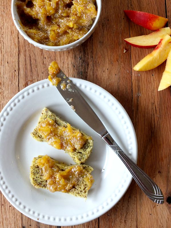 3 Ingredient Peach or Nectarine Chia Jam | Cook It Up Paleo