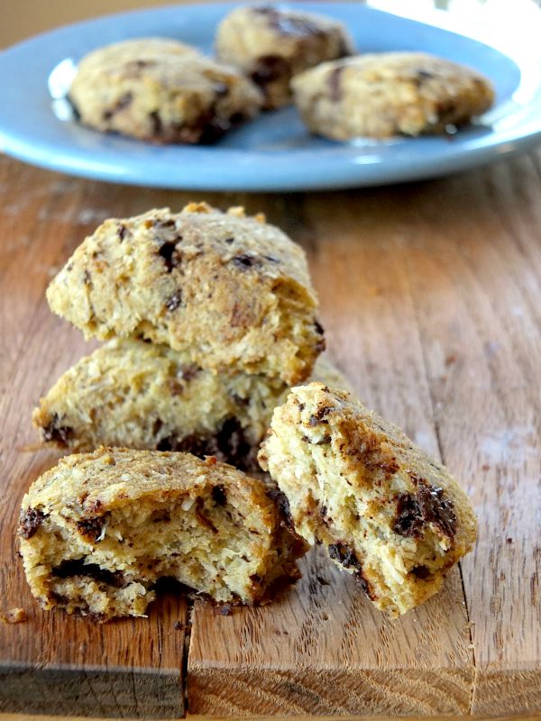 Chocolate Chip Scones (paleo, nut-free, low-carb) | Cook It Up Paleo