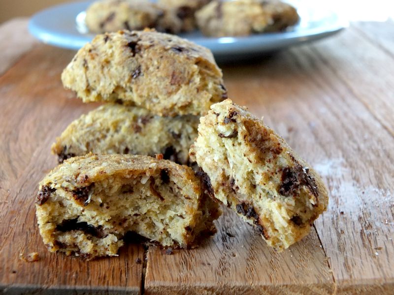 Chocolate Chip Scones (paleo, nut-free, low-carb) | Cook It Up Paleo