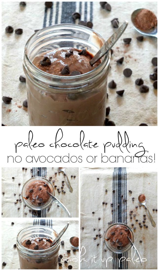 Decadent Paleo Chocolate Pudding (no avocados or bananas) | Cook It Up Paleo