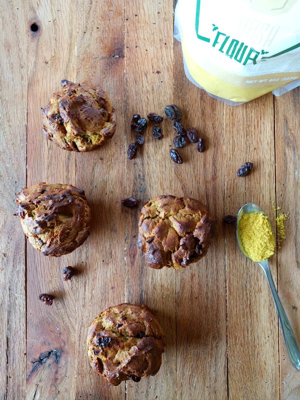 Squash Flour and Raisin Muffins (nut and coconut free) | Cook It Up Paleo