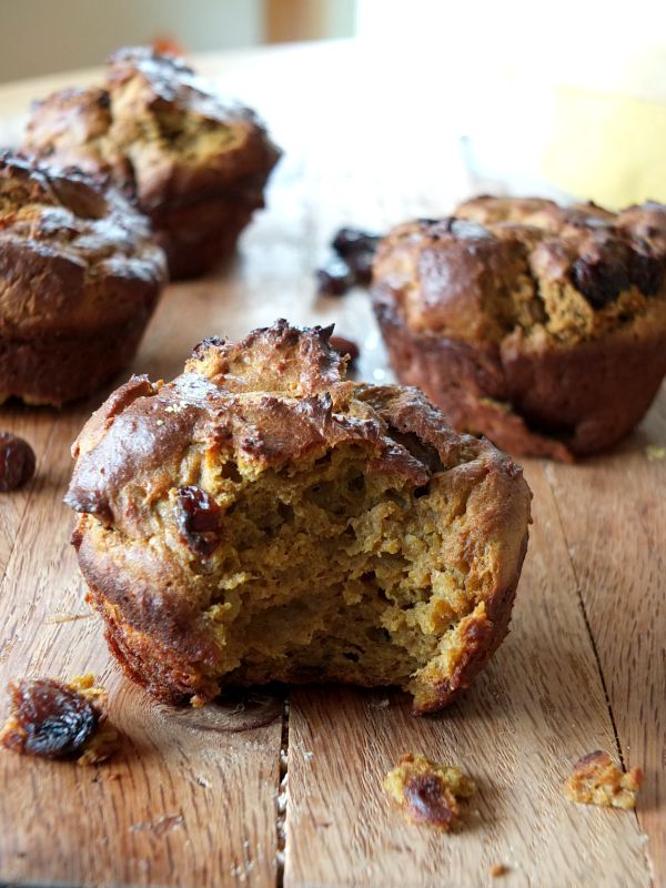 Squash Flour and Raisin Muffins (nut and coconut free) | Cook It Up Paleo