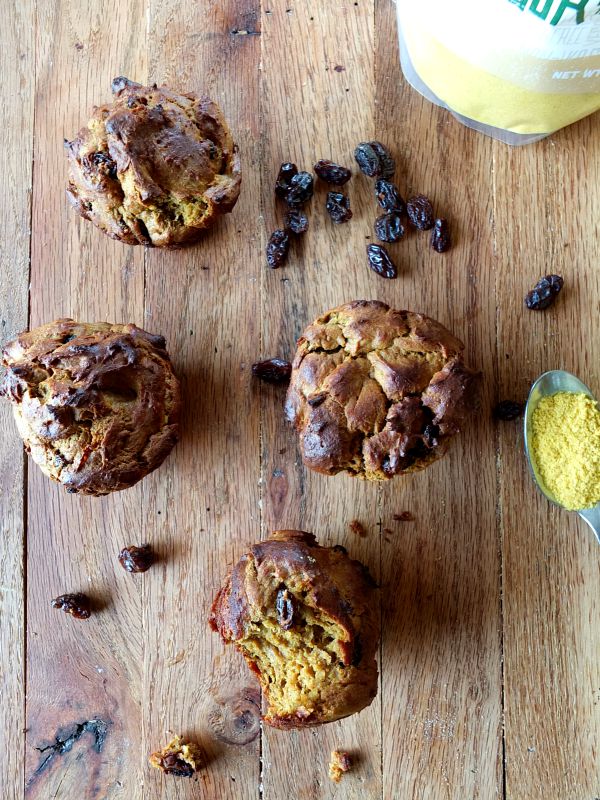 Squash Flour and Raisin Muffins (nut and coconut free) | Cook It Up Paleo