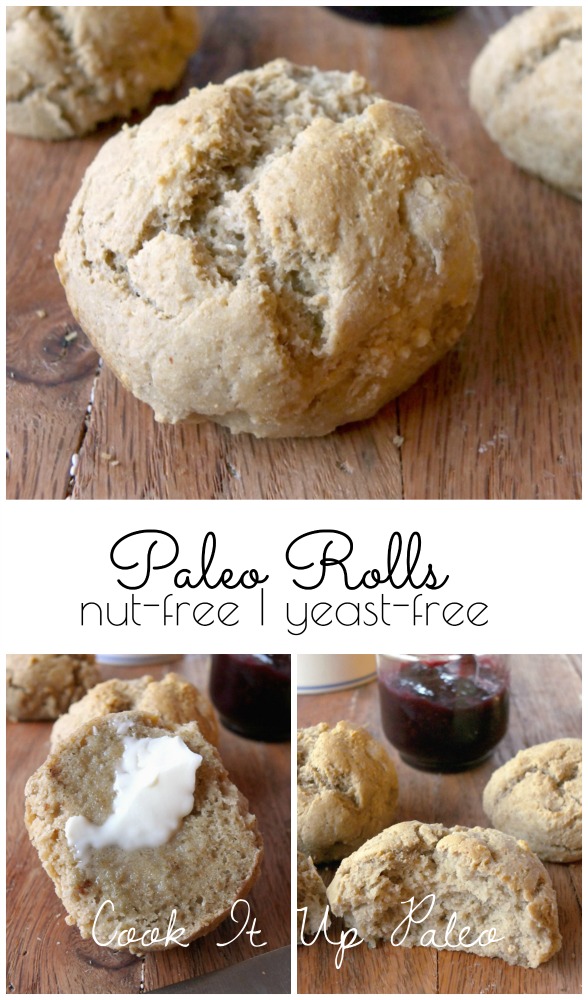 Paleo Rolls 2.0 (Nut-free, Yeast-free, Coconut-free) | Cook It Up Paleo