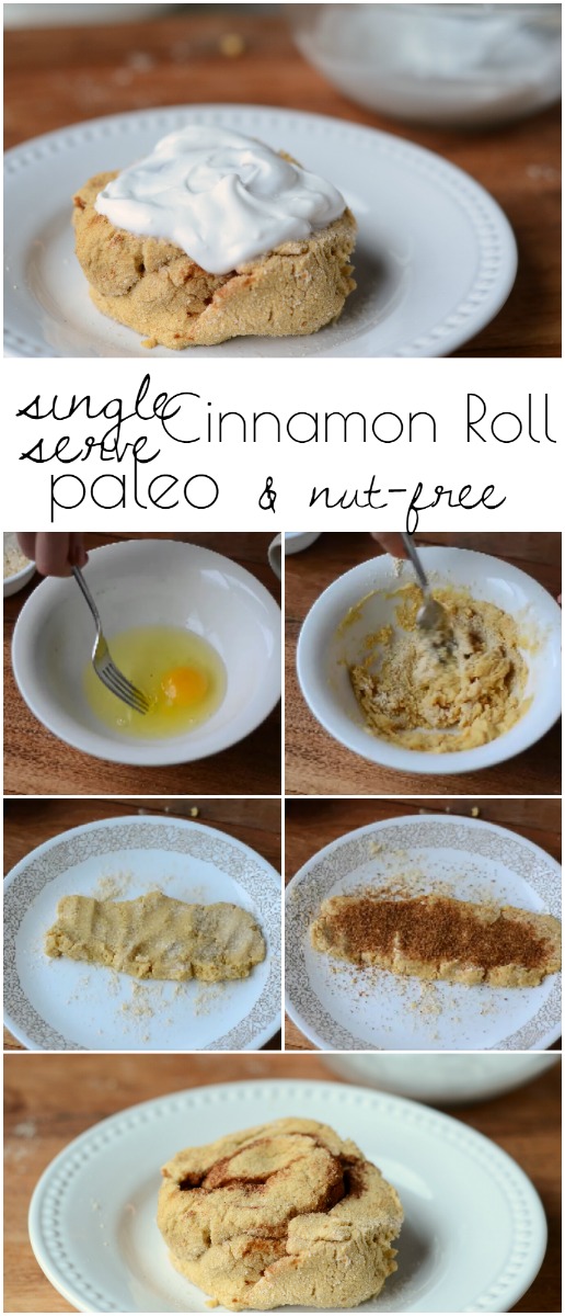 Single Serve Paleo Cinnamon Roll In a Mug