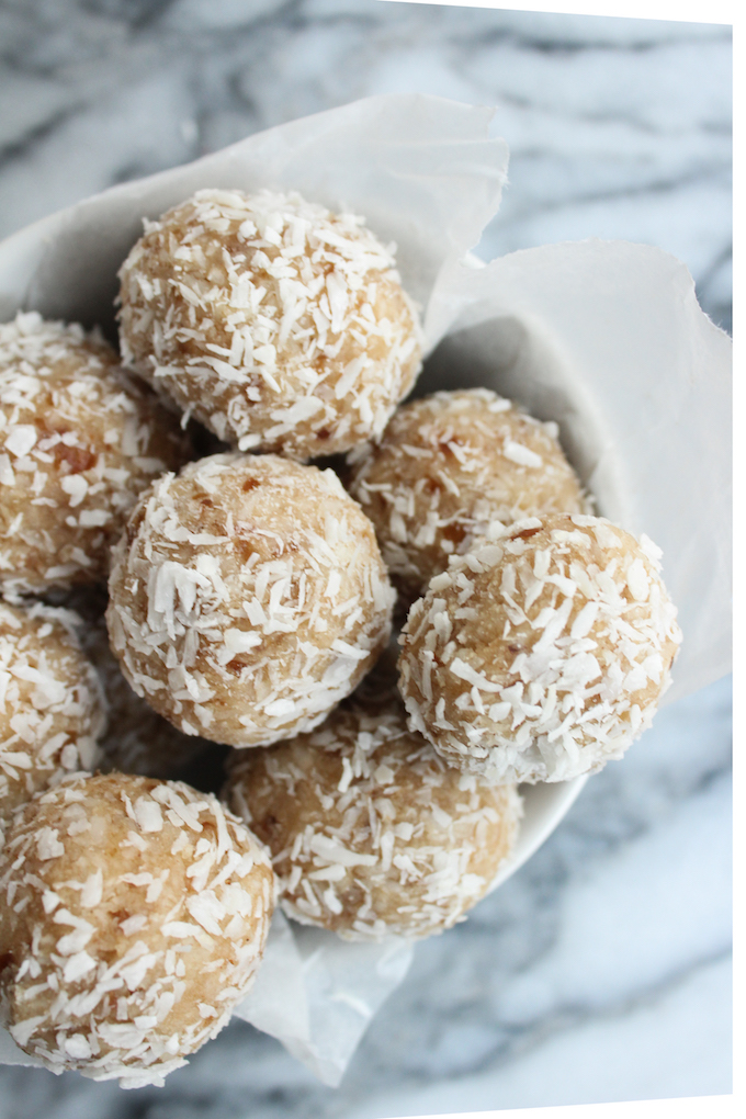 Coconut Date Paleo Snowball Cookies - guest post from Sarah of A Saucy Kitchen