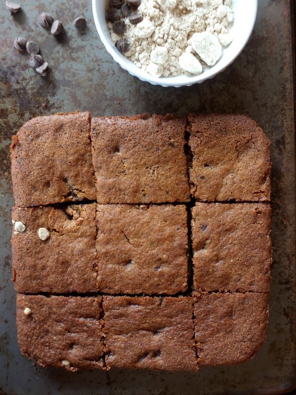 Tigernut Flour Chocolate Chip Cookies Bars | Cook It Up Paleo