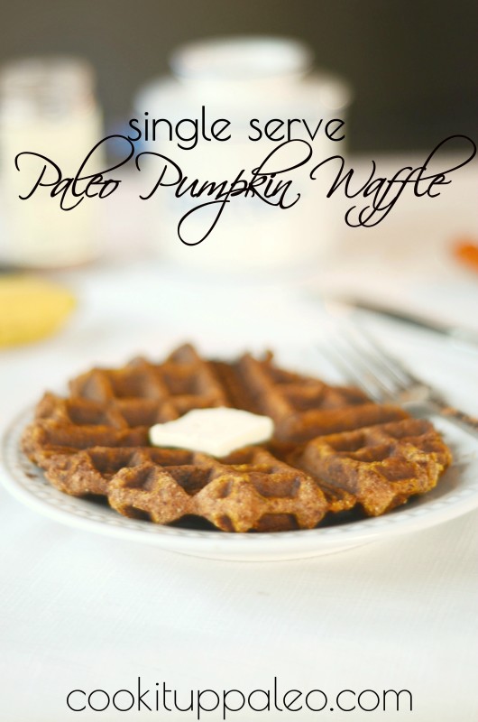 Paleo Pumpkin Waffles - nut free, single serve