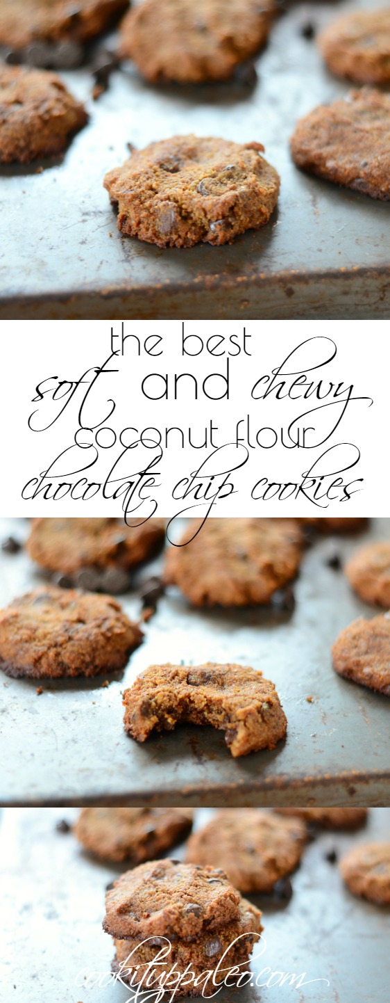 The Best Chewy Coconut Flour Chocolate Chip Cookies