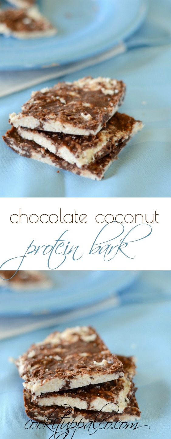 Chocolate Coconut Protein Bark