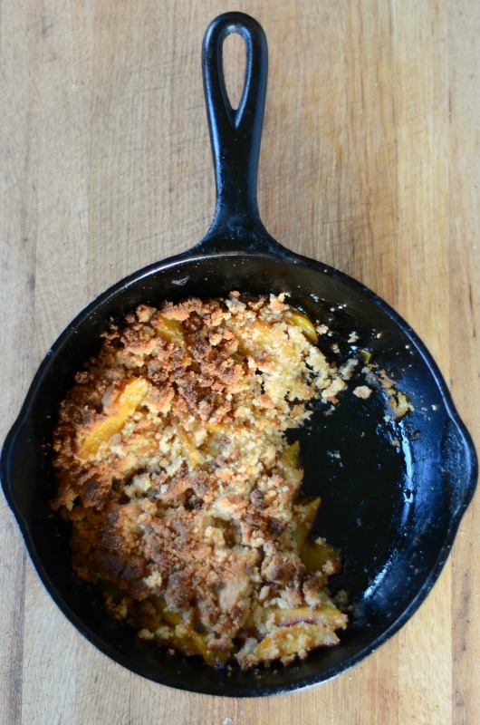 Paleo Skillet Peach Crisp