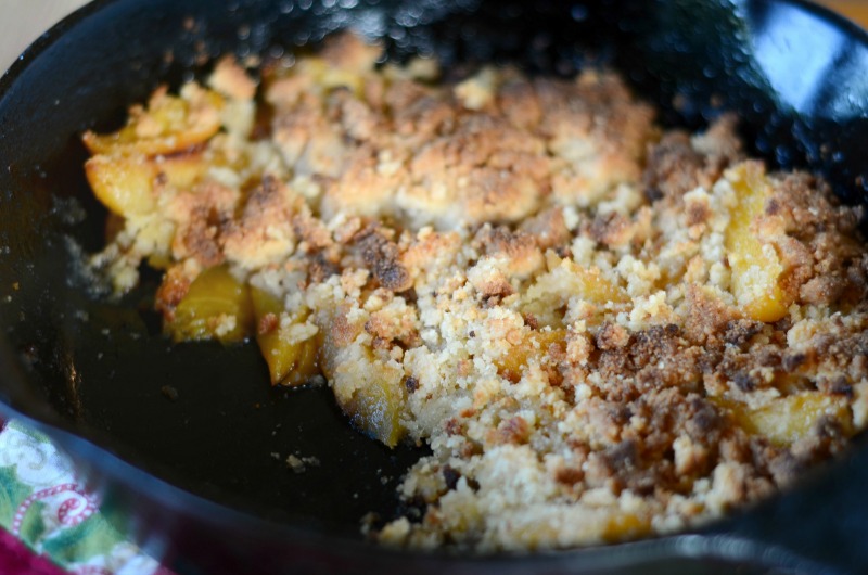 Paleo Skillet Peach Crisp