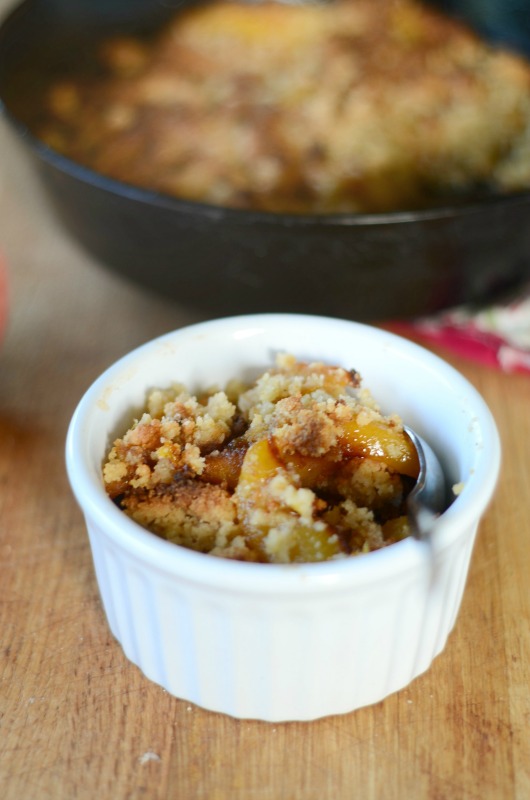 Paleo Skillet Peach Crisp